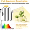 Otium LED Plant Growing lamp,3000K/6000K Full Spectrum Grow Light Strips for Indoor Plants with 3/9/12H Timer & 10 Dimmable Levels,Led Plant Lights for Green House Hydroponics Succulent (6 Bars)