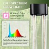 Otium 16inch 4 Pack LED Grow Lights - Linkable Grow Lights for Indoor Plants, Full Spectrum Plant Lights Plug and Hanging Design with On/Off Switch Hanging Grow Light from seedling to Flowering