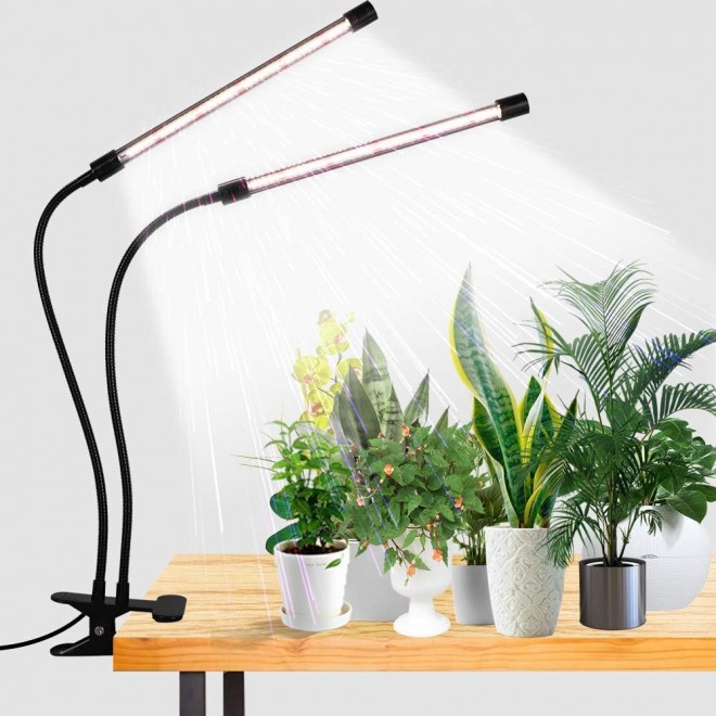 Otium LED Grow Light,6000K Full Spectrum Clip Plant Growing Lamp with White Red LEDs for Indoor Plants,5-Level Dimmable,Auto On Off Timing 4 8 12Hrs Otium LED Grow Light,6000K Full Spectrum Clip Plant Growing Lamp with White Red LEDs for Indoor Plants,5-Level Dimmable,Auto On Off Timing 4 8 12Hrs