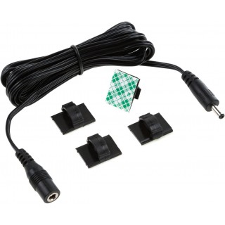 DTECH  Extension Cable - Male to Female, 3.5mm x 1.35mm, for LED Under Cabinet Lighting with Wire Clips