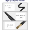 DTECH 6.35mm TRS Instrument Cable 6.6FT 2-Pack,Straight 1/4 Inch Male Jack Stereo Audio Interconnect Cord,6.35 Balanced Lead Line for Electric Guitar,Bass,Keyboard,Mixer,Amplifier,Amp,Speaker