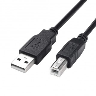 DTECH Printer to Computer USB Scanner Cable High Speed A Male to B Male Cord Compatible with HP, Canon, Dell, Epson, Lexmark, Xerox, Samsung