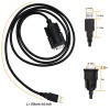 DTECH USB to RS232, Universal Serial Adapter Wire with Chipset, USB 2.0 to Male DB9 Debugging Cable for Windows 11,10, 8, 7, Vista, XP, Engraving Machine, Linux and Mac OS, USB Extension Cables