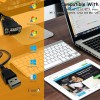 DTECH USB to RS232, Universal Serial Adapter Wire with Chipset, USB 2.0 to Male DB9 Debugging Cable for Windows 11,10, 8, 7, Vista, XP, Engraving Machine, Linux and Mac OS, USB Extension Cables