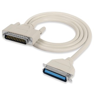 DTECH DB25 to CN36 Parallel Printer Cable, DB25 25 Pin Male to CN36 Centronics 36 Pin Male Serial Parallel Printer Extension Cable Adapter for Connect Computers