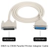 DTECH DB25 to CN36 Parallel Printer Cable, DB25 25 Pin Male to CN36 Centronics 36 Pin Male Serial Parallel Printer Extension Cable Adapter for Connect Computers