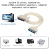 DTECH DB25 to CN36 Parallel Printer Cable, DB25 25 Pin Male to CN36 Centronics 36 Pin Male Serial Parallel Printer Extension Cable Adapter for Connect Computers