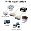 DTECH DB25 to CN36 Parallel Printer Cable, DB25 25 Pin Male to CN36 Centronics 36 Pin Male Serial Parallel Printer Extension Cable Adapter for Connect Computers