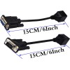 DTECH RJ45 to RS232 Cable, DB9 9-Pin Serial Port Female&Male to RJ45 Female Cat5/6 Ethernet LAN Console（15CM/6Inch）