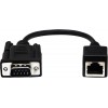 DTECH RJ45 to RS232 Cable, DB9 9-Pin Serial Port Female&Male to RJ45 Female Cat5/6 Ethernet LAN Console（15CM/6Inch）
