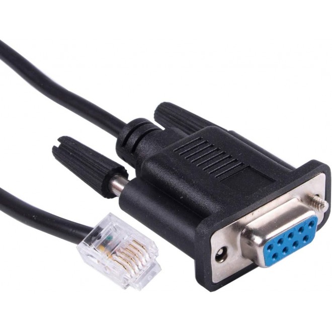 DTECH DB9 to RJ11 RJ12 6P6C LAN Network Serial Console Cable for  Drive