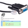 DTECH DB9 to RJ11 RJ12 6P6C LAN Network Serial Console Cable for  Drive