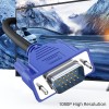 DTECH VGA to VGA Cable 6 Feet, Computer VGA Monitor Cable 1080P Full HD Male to Male Cord HD15, VGA Engineering Brade Cord for Computer PC Monitor Laptop TV Projector