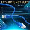 DTECH Cat5e 15FT Network Ethernet data Cable, 350Mhz Internet Wire, Compatible with PC, Laptop, Modem, Router, TVs, Printer Cord, Consoles for Home and Office, Blue