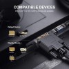 DTECH DVI to DVI Cable Bundle VGA to VGA Cable 6FT/5P Male to Male Support 1080p@60Hz for HDTV,Computer,Laptop,Monitor,Projector