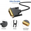 DTECH DVI to DVI Cable Bundle VGA to VGA Cable 6FT/5P Male to Male Support 1080p@60Hz for HDTV,Computer,Laptop,Monitor,Projector