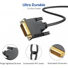 DTECH DVI Cable 6 Feet, DVI-D 24+1 Cord Male to Male Digital Video Monitor Cable for Computer, HDTV, Gaming, Monitor, Projector