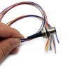 DTECH 1.5FT M12 8 Pin A Code Male Connector Cable, IP67 Waterproof Back Mount Cable UnShielded Straight Aviation Socket Electrical Cable Sensor Receptacle 60V 2A