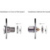 DTECH 1.5FT M12 8 Pin A Code Male Connector Cable, IP67 Waterproof Back Mount Cable UnShielded Straight Aviation Socket Electrical Cable Sensor Receptacle 60V 2A