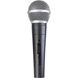 PESKI Handheld Mic, Cardioid Vocal Dynamic Microphone with 13ft Cable and ON/Off Switch, Plug-in Microphone for Karaoke Singing Machine, AMP, and Speaker 
