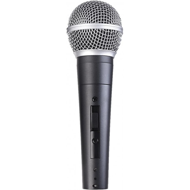 PESKI Handheld Mic, Cardioid Vocal Dynamic Microphone with 13ft Cable and ON/Off Switch, Plug-in Microphone for Karaoke Singing Machine, AMP, and Speaker 