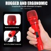 PESKI Handheld Wired Karaoke Microphone, Cardioid Dynamic Vocal Mic with 13.12ft Detachable XLR Audio Cable and ON/Off Switch, for Karaoke Singing Machine, Speakers