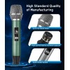PESKI Wireless Microphones, Wireless Microphone with One-to-One Chip Connection, 40H Rechargeable Battery, 200FT Range, Plug and Play, Ergonomic Design,Less Latency Microphone for Singing, Speech, Party 