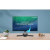 PESKI Computer Speaker for Desktop PC, USB-Powered, Plug-n-Play, Wired, External Speaker for Laptop, with Crystal-Clear Sound, Loud Volume, Rich Bass, Built-in USB-C Adapter for Full Compatibility 