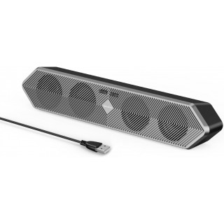PESKI PC Speaker for Computer, Wired USB Powered Bluetooth Computer Speakers with Stereo Clear Sound, Gaming Speakers Sound Bar for Computer Desktop PC Laptop Monitor, Bluetooth & USB 