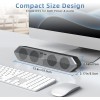 PESKI PC Speaker for Computer, Wired USB Powered Bluetooth Computer Speakers with Stereo Clear Sound, Gaming Speakers Sound Bar for Computer Desktop PC Laptop Monitor, Bluetooth & USB 