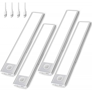 NEEWER Under Cabinet Lights, 10 LED Motion Sensor Closet Lights, Wireless - 4 Pack