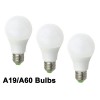 NEEWER 3pcs 60W Equivalent E26 E27 A19 LED Light 12-24V Globe RV/Boat Bulb Daylight