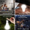 NEEWER 6 Pack Emergency LED Light Bulbs 15W Garage Lamp E27 E26 Daylight White 6500K