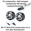 NEEWER 6W 2.0 Mini Stereo Computer Speakers USB/3.5mm Laptop PC Tablet  Travel 2Pcs