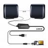 NEEWER 6W 2.0 Mini Stereo Computer Speakers USB/3.5mm Laptop PC Tablet  Travel 2Pcs
