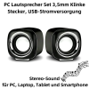 NEEWER 6W 2.0 Mini Stereo Computer Speakers USB/3.5mm Laptop PC Tablet  Travel 2Pcs