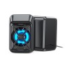 NEEWER PC Stereo Speakers 6W USB with Colorful LED for Clear Room Filling Sound
