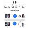 NEEWER PC Stereo Speakers 6W USB with Colorful LED for Clear Room Filling Sound