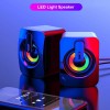 NEEWER USB Wired LED Computer Speakers Stereo Bass Subwoofer 3.5mm for Desktop PC MP3