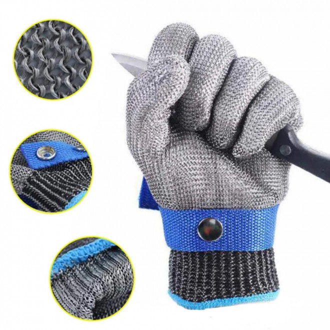 NEEWER 5 Paris ANTI CUT RESISTANT WORK SAFETY GLOVES BUILDERS GRIP PROTECTION LEVEL 5